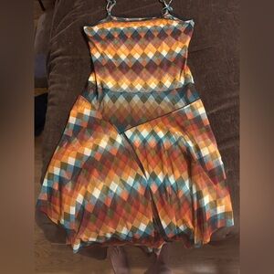 Anac Multicolor Argyle Dress